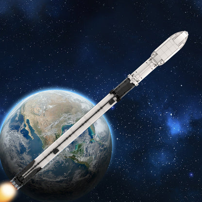 Falcon 9 Building Kit | Saturn V Scale | LEGO-Compatible MOC - 2