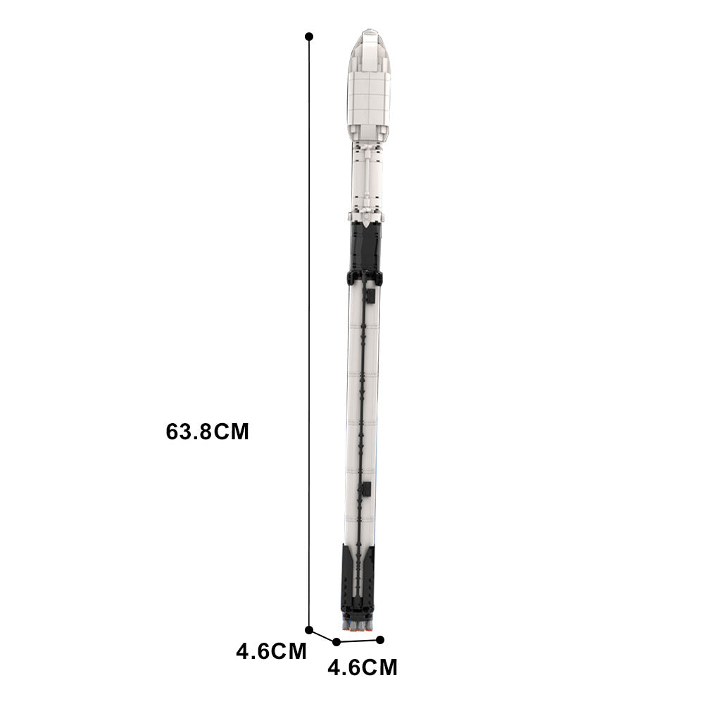 Falcon 9 Building Kit | Saturn V Scale | LEGO-Compatible MOC - 4