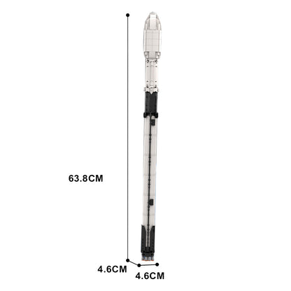 Falcon 9 Building Kit | Saturn V Scale | LEGO-Compatible MOC - 4