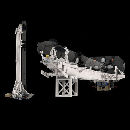 Falcon 9 MOC Rocket Launch Tower Building Kit | 1:110 Scale Model - 7