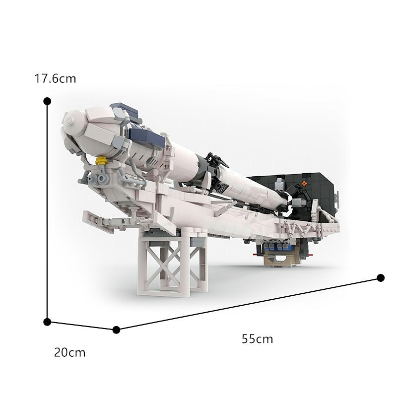 Falcon 9 MOC Rocket Launch Tower Building Kit | 1:110 Scale Model - 8
