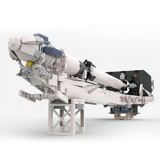 Falcon 9 with Launch Tower Building Kit | 1:110 Scale | LEGO-Compatible MOC - 1