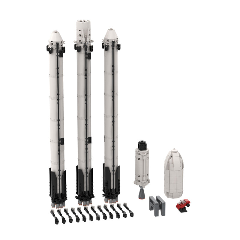 Falcon Heavy Building Kit | LEGO-Compatible MOC - 2