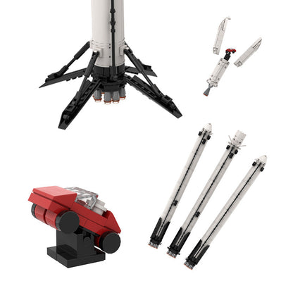 Falcon Heavy Building Kit | LEGO-Compatible MOC - 3