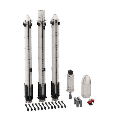Falcon Heavy MOC Rocket Building Kit | Space Launch Vehicle Model - 2