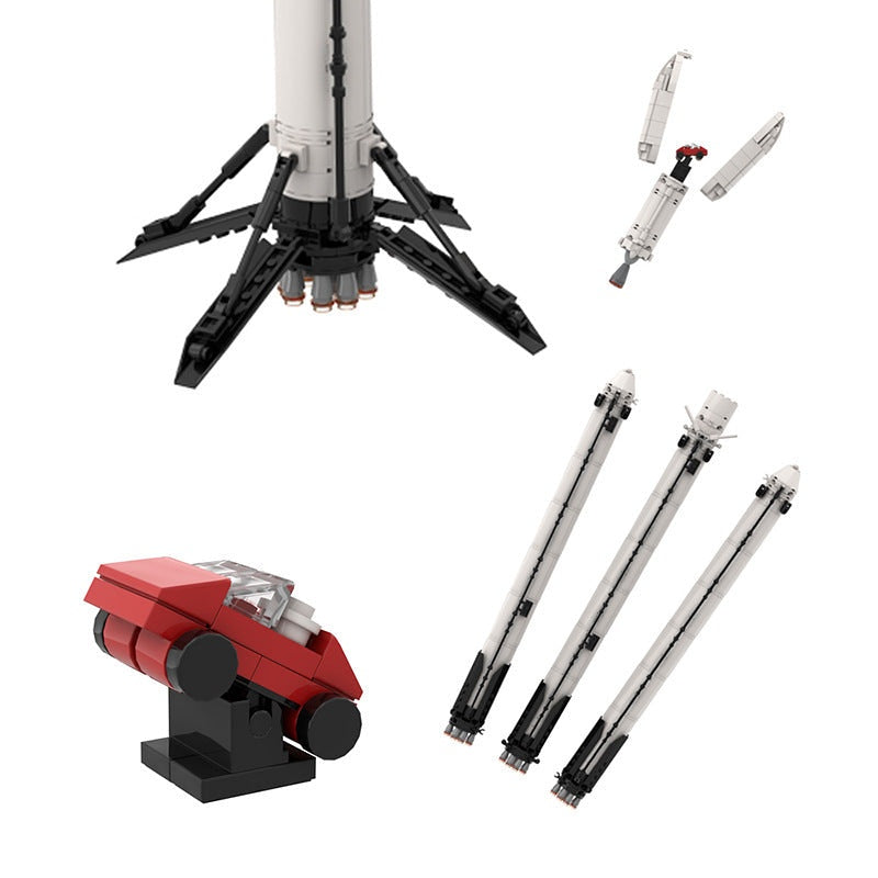 Falcon Heavy MOC Rocket Building Kit | Space Launch Vehicle Model - 3
