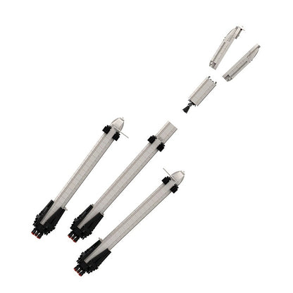 Falcon Heavy Style MOC Rocket Building Kit | Space Exploration Model - 4