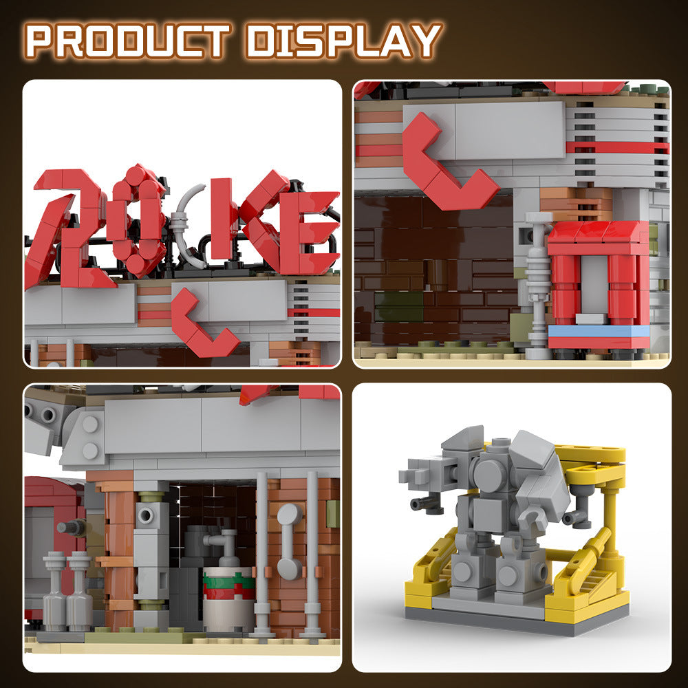 fallout diorama building kit | lego compatible moc - 3