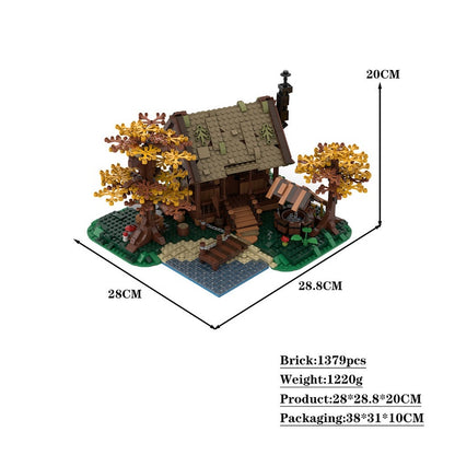 Family Cabin MOC Building Kit | Rustic Woodland House Architecture - 4