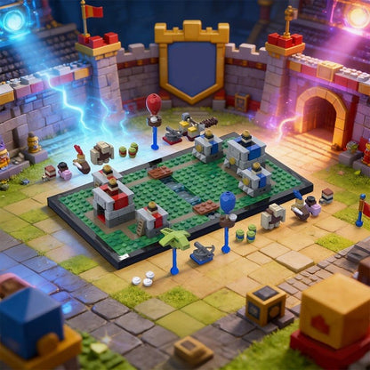 Fantasy Battle Arena Tower Defense MOC Diorama Building Kit - 3