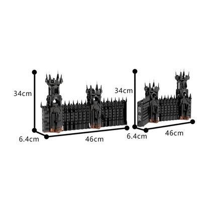 Fantasy Black Gate MOC Building Kit | Dark Castle Gate - 1