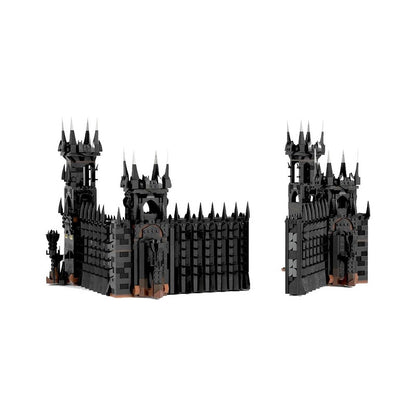 Fantasy Black Gate MOC Building Kit | Dark Castle Gate - 6