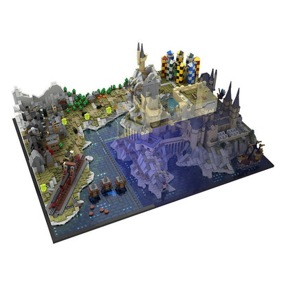 Fantasy Castle Grounds & Lakeside Village Expansion MOC Building Kit - 1