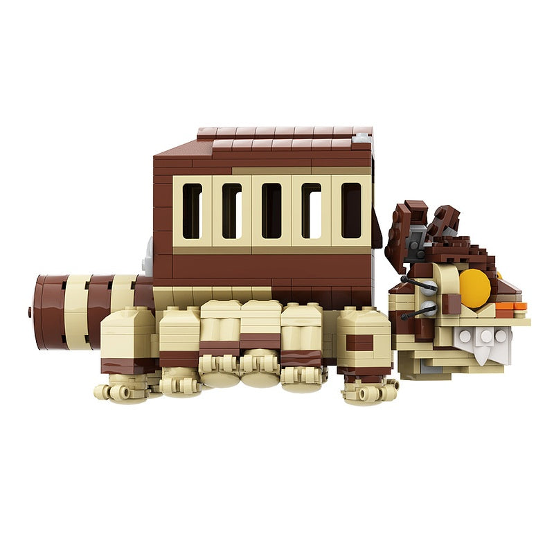 Fantasy Cat Bus Creature MOC Building Kit | Multi-Leg Display Vehicle - 1