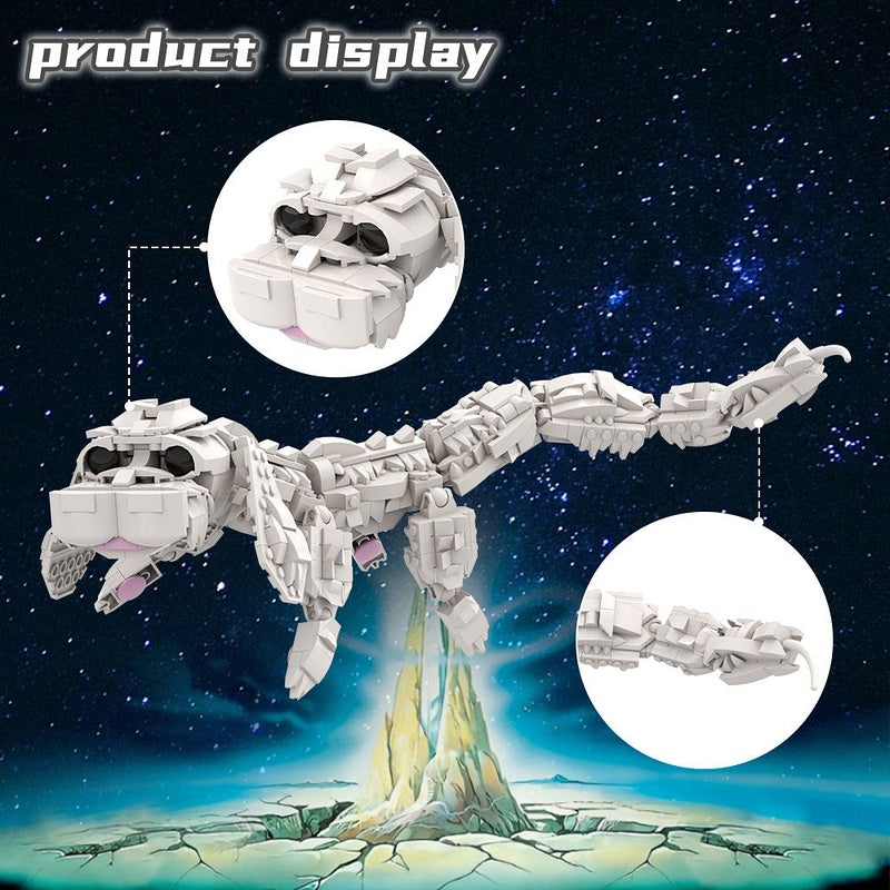 Fantasy Luck Dragon MOC Building Kit | Mythical Creature Figure Model - 6