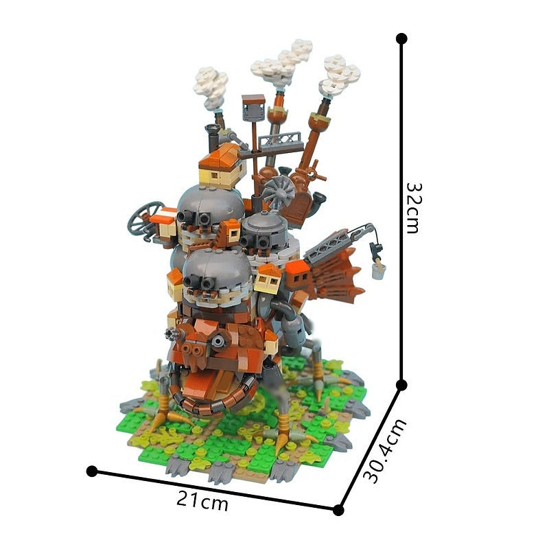 Fantasy Moving Castle Steampunk MOC Building Kit - 5