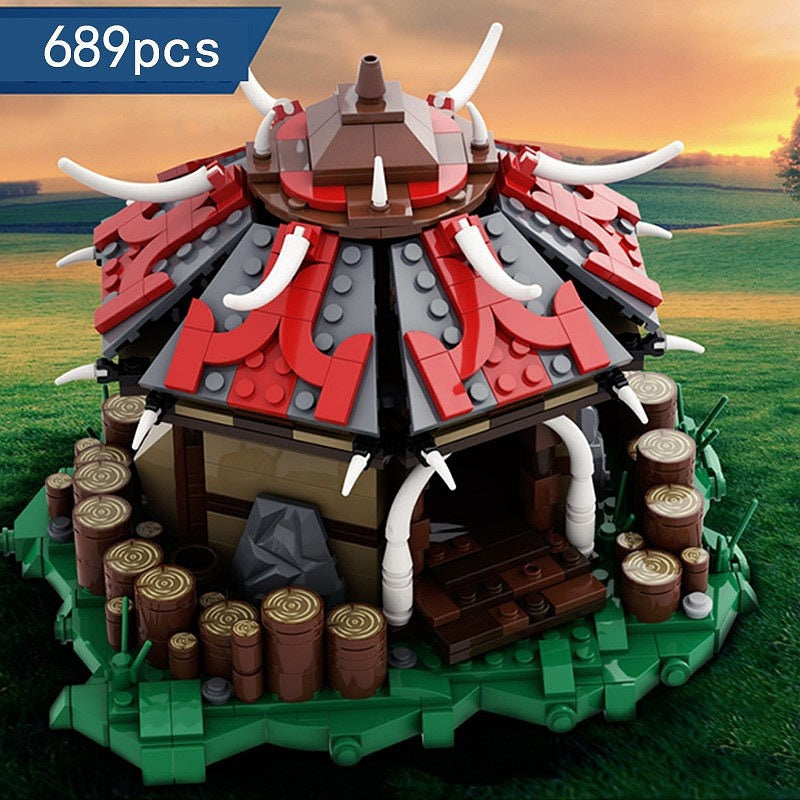 Fantasy Orc Barracks MOC Building Kit | Fantasy Architecture Model - 2
