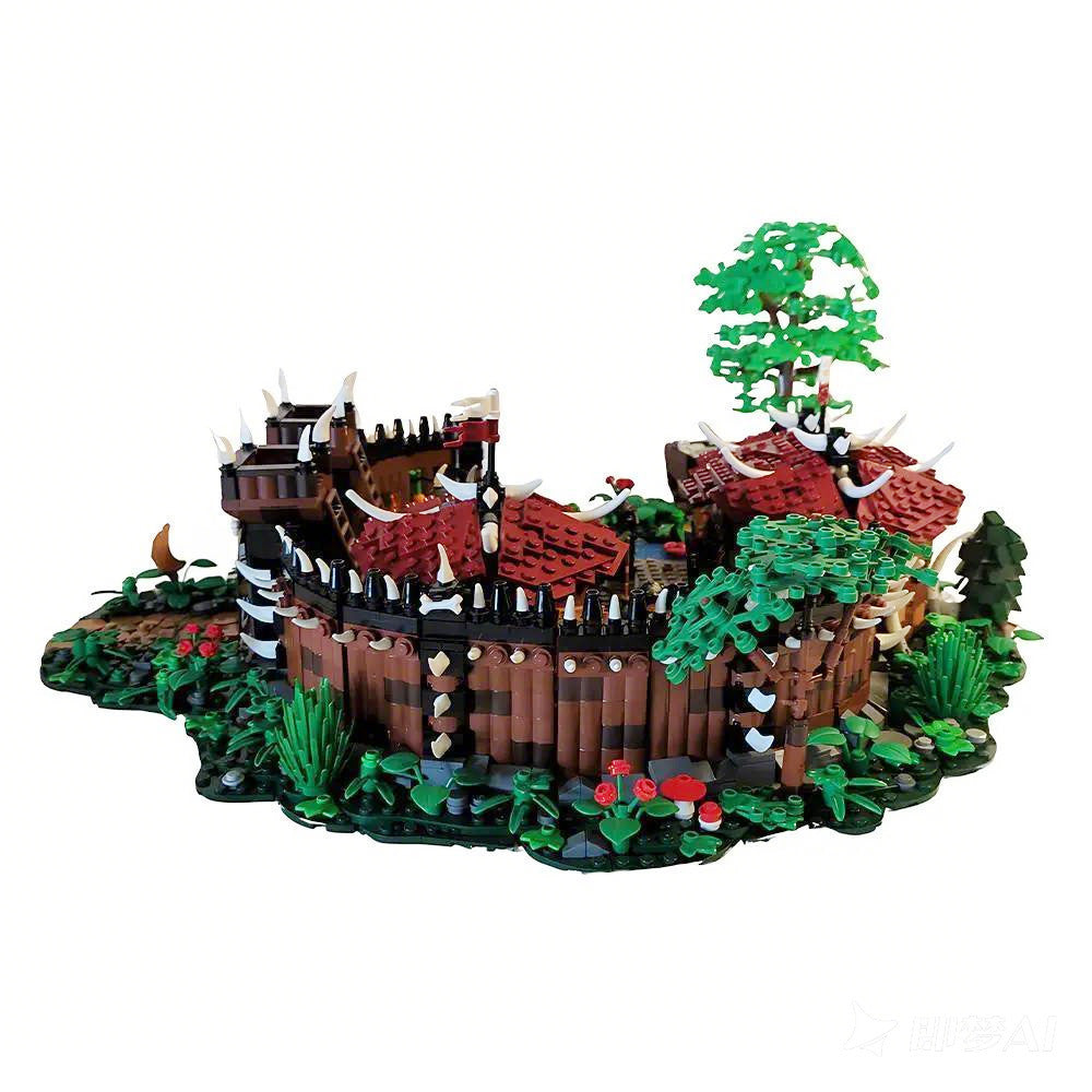 Fantasy Orc Camp Building Kit | LEGO-Compatible MOC - 4