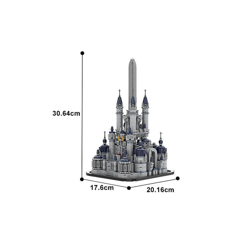 Fantasy Royal Capital Castle Diorama Building Kit | LEGO-Compatible MOC - 4