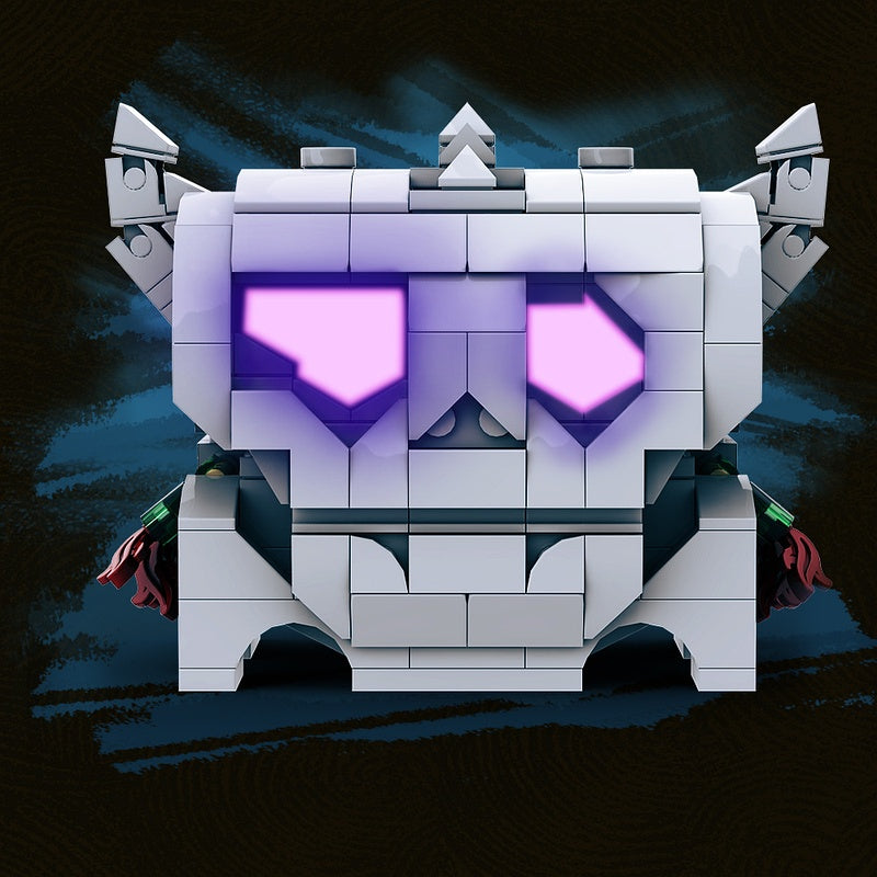 Fantasy Skull Treasure Chest MOC Building Kit | Cartridge Display - 2