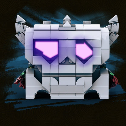 Fantasy Skull Treasure Chest MOC Building Kit | Cartridge Display - 2
