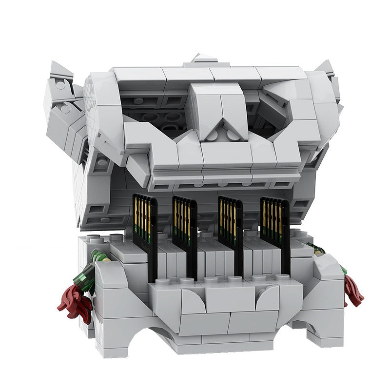 Fantasy Skull Treasure Chest MOC Building Kit | Cartridge Display - 3
