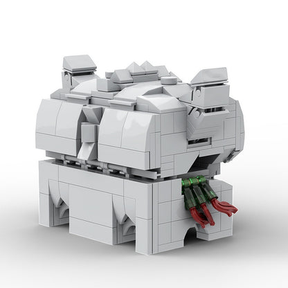 Fantasy Skull Treasure Chest MOC Building Kit | Cartridge Display - 6
