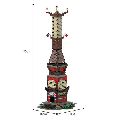 Fantasy Skyview Tower MOC Building Kit | Adventure Architecture Model - 2