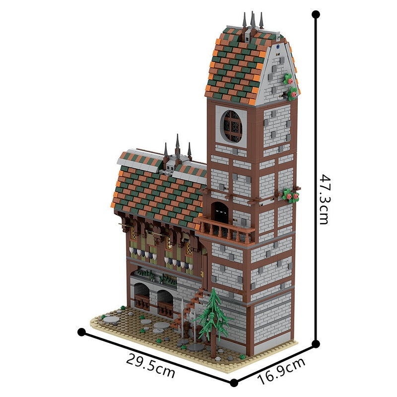 Fantasy Tavern MOC Building Kit | Medieval Inn Architecture Model - 4