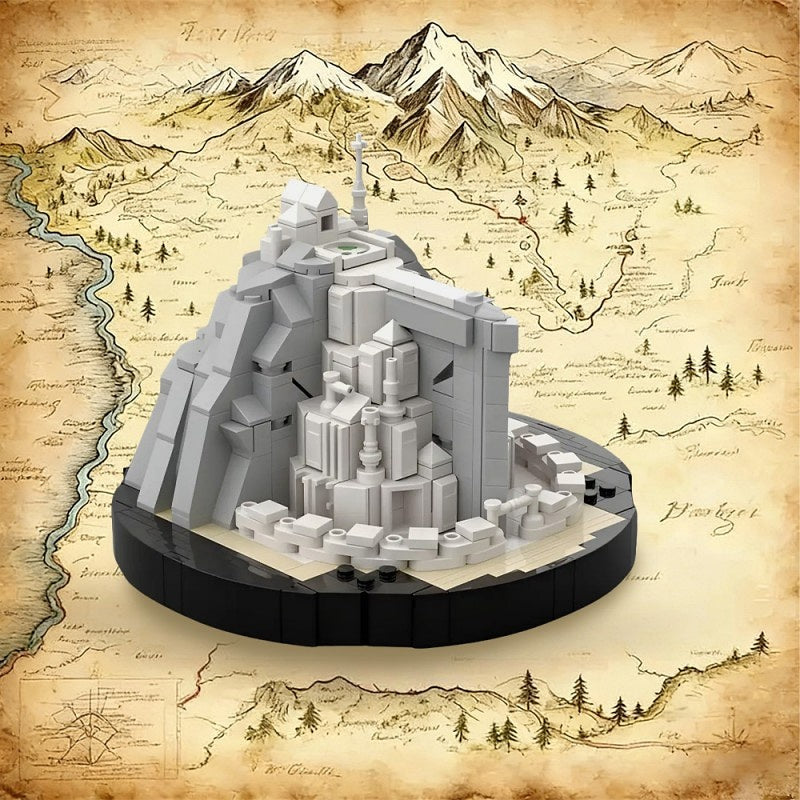 Fantasy White Tower City Building Kit | LEGO-Compatible MOC - 4