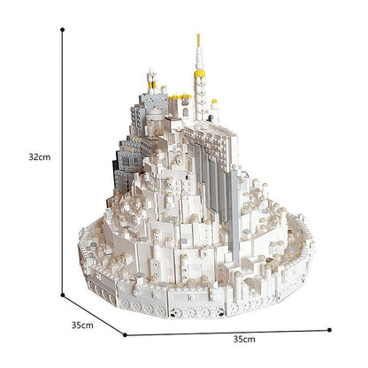 Fantasy White Tower City MOC Building Kit - 2