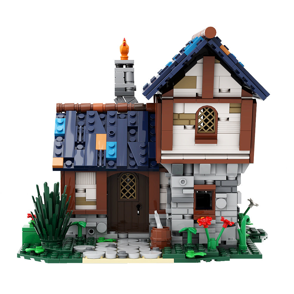 farm cottage building set | lego compatible - 2