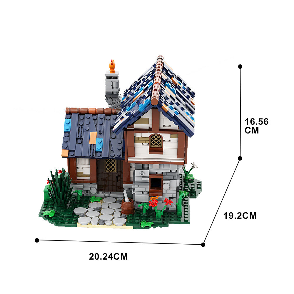 farm cottage building set | lego compatible - 4