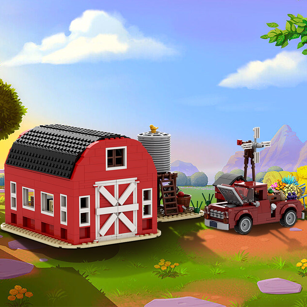 farm house building set | lego compatible - 1