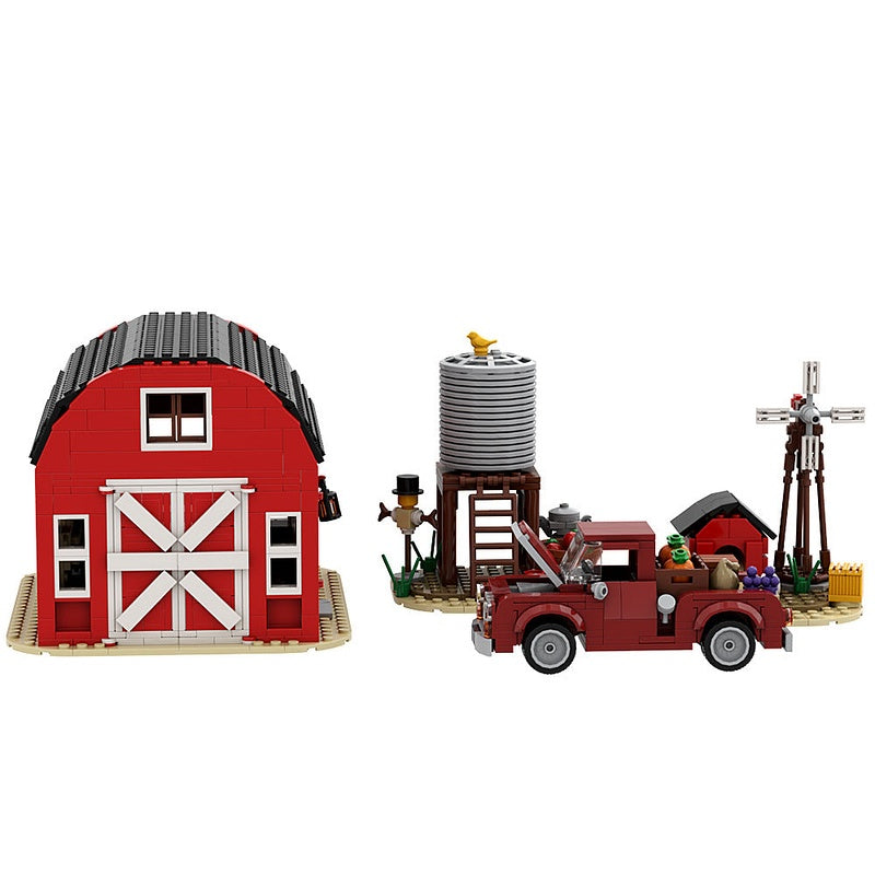 Farm House MOC Building Kit | Rustic Countryside Architecture Model - 3