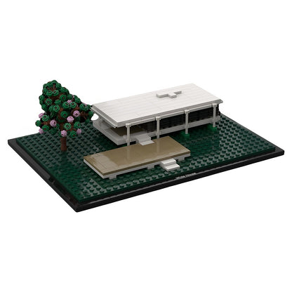Farnsworth House Modernist Glass House MOC Building Kit - 3