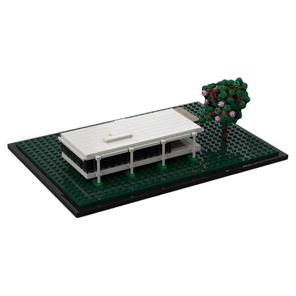 Farnsworth House Modernist Glass House MOC Building Kit - 5