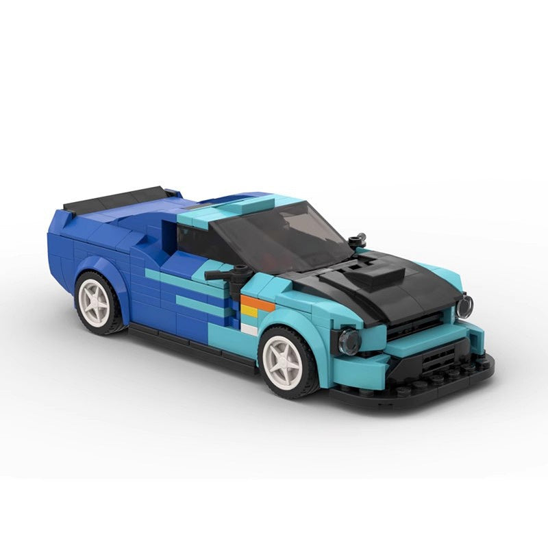 FD Custom Drift Car Building Kit | 8 Wide LEGO-Compatible MOC - 3