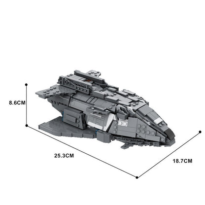 Federal Gunship MOC Spacecraft Building Kit | Futuristic Space Gunship - 5