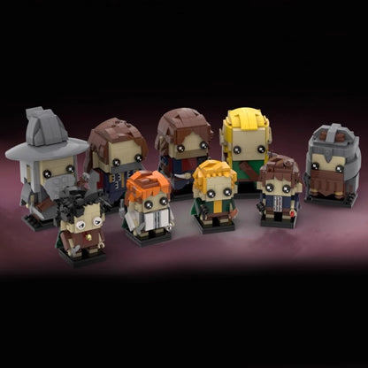 fellowship of the ring brickheadz building set | lotr | moc-21223 - 2