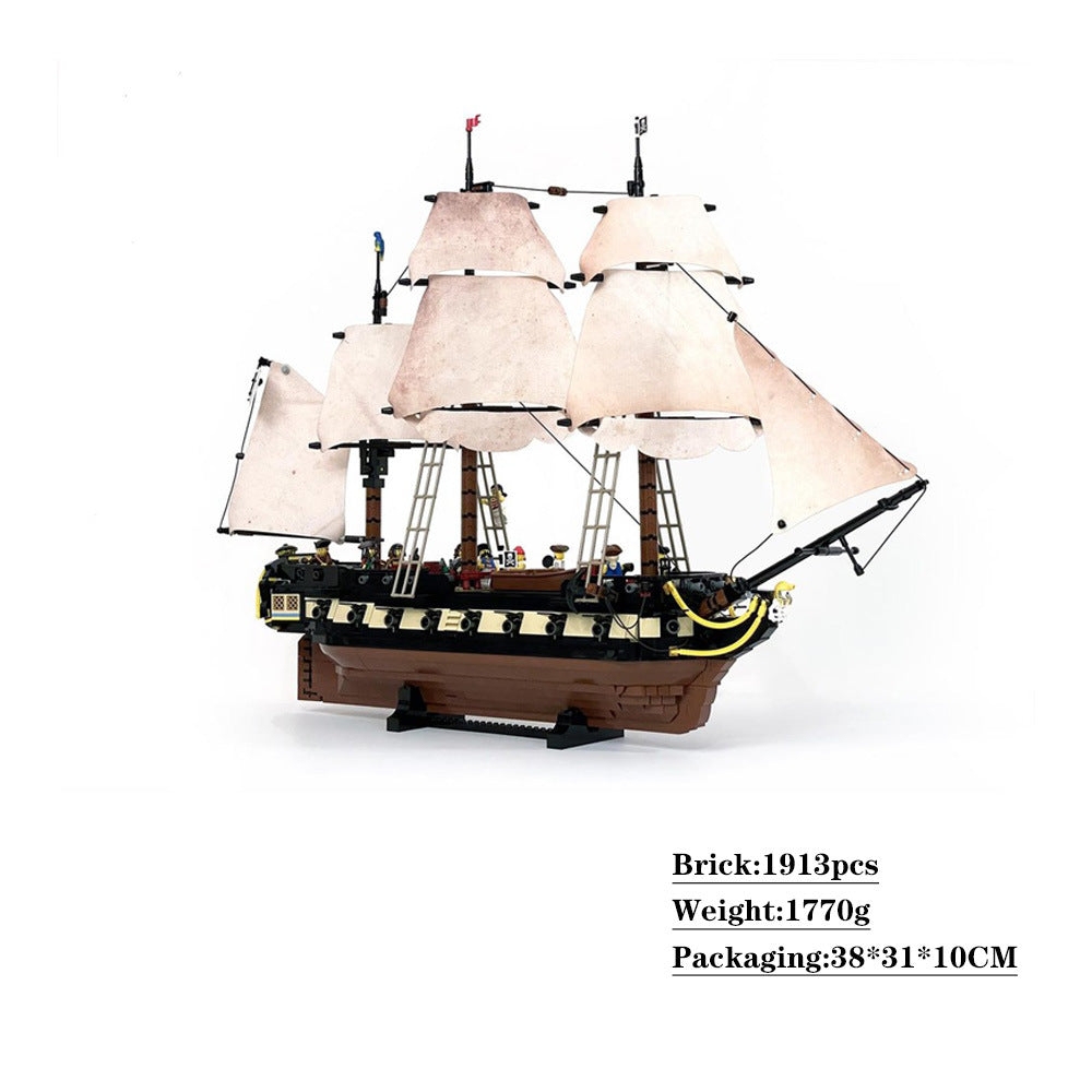 fer maiden privateer frigate building set | moc-65878 - 4