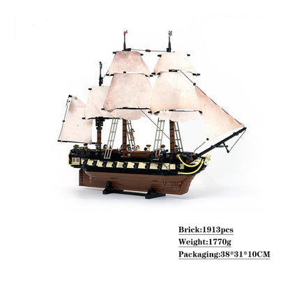fer maiden privateer frigate building set | moc-65878 - 4