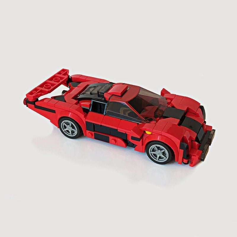 ferrari f8 tributo building set | 76895 le mans racer | moc-51100 - 3