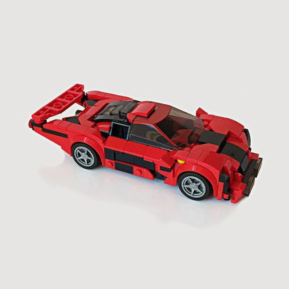 ferrari f8 tributo building set | 76895 le mans racer | moc-51100 - 3