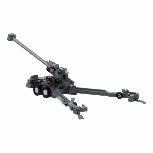 FH-2000 Howitzer Artillery Gun Building Kit | 1:45 Scale | LEGO-Compatible MOC - 1
