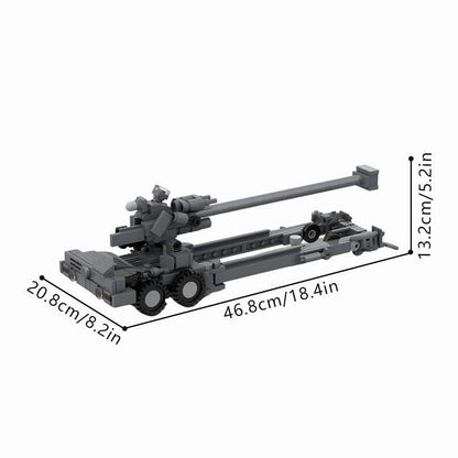 FH-2000 Howitzer Artillery Gun MOC Building Kit | 1:45 Scale Military Model - 4