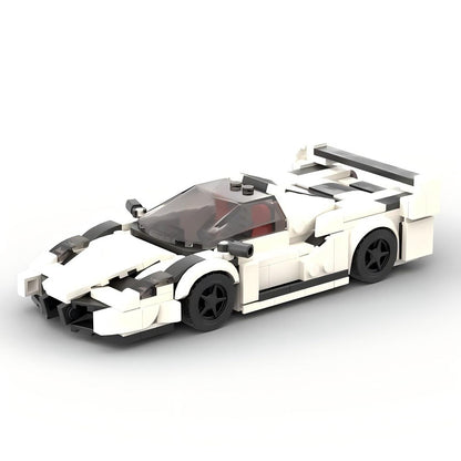 Fighter Jet Inspired V12 Sport Coupe Building Kit | LEGO-Compatible MOC - 1