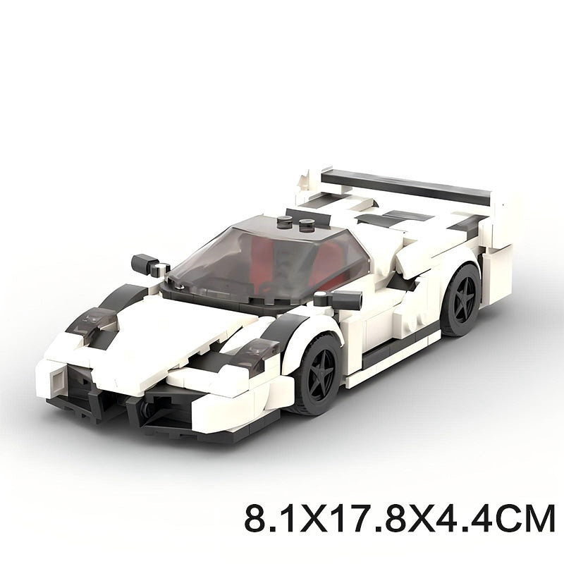 Fighter Jet Inspired V12 Sport Coupe Building Kit | LEGO-Compatible MOC - 6
