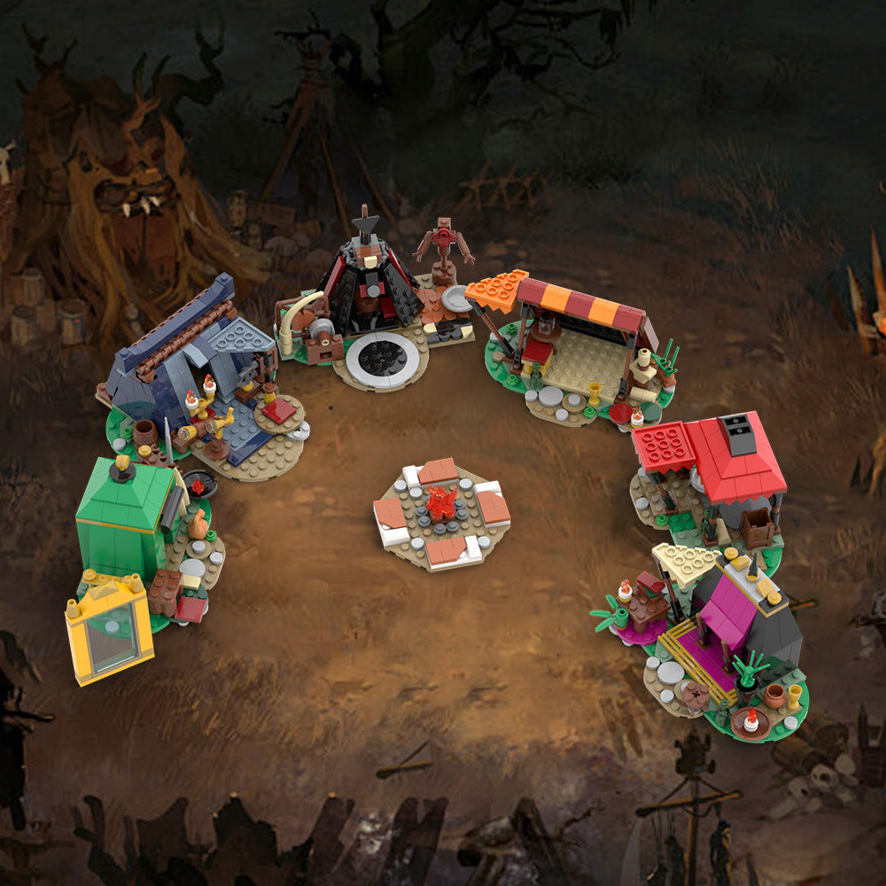 fire camp set building kits | baldur's gate | moc-190297 - 1