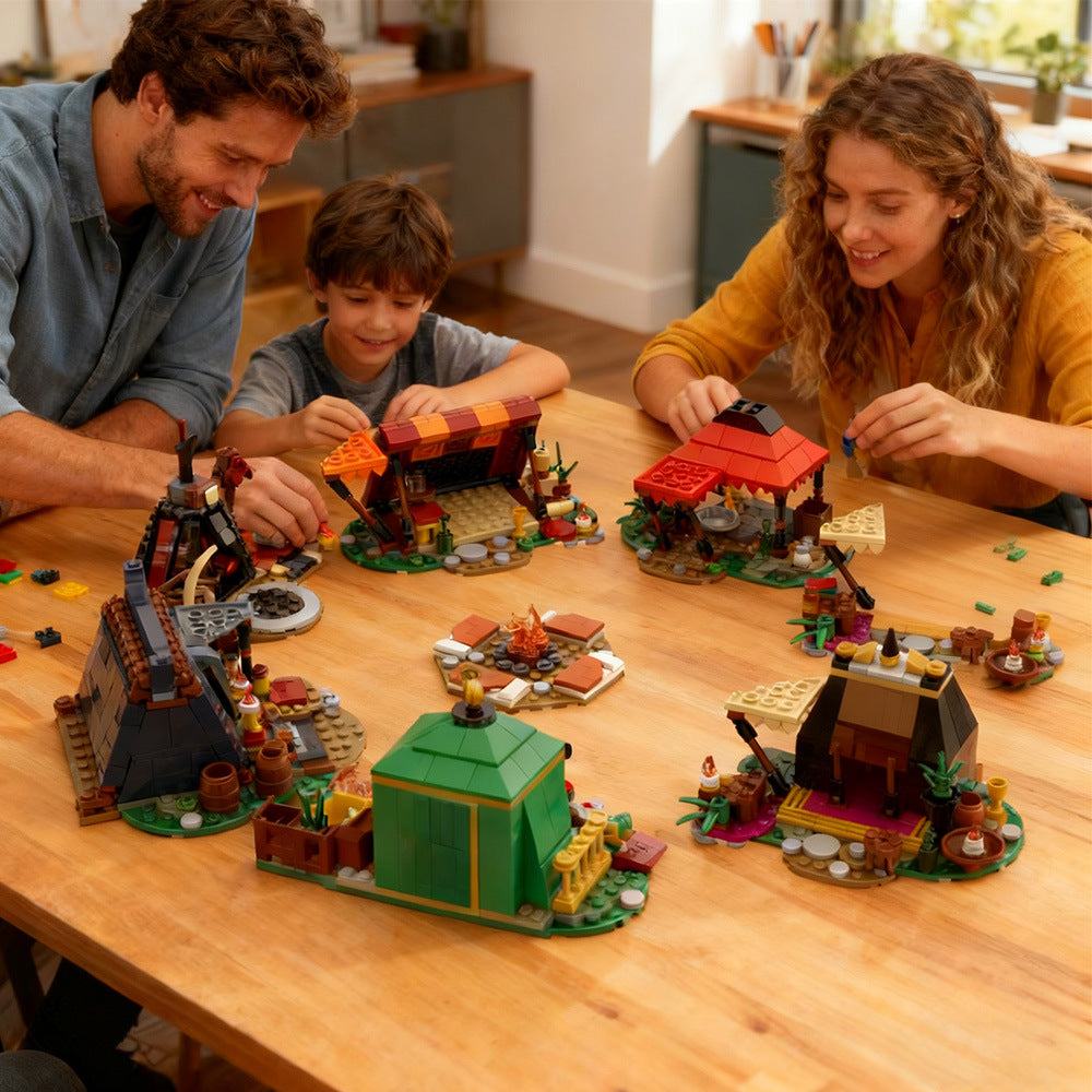 fire camp set building kits | baldur's gate | moc-190297 - 2